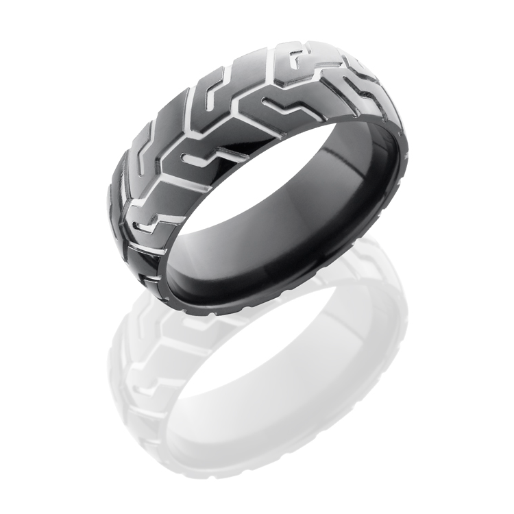 Zirconium and Silver Cycle Ring