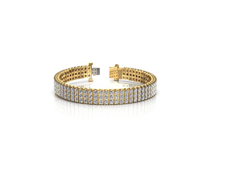 Three Row Diamond Tennis Bracelet - Vernon Jewelers