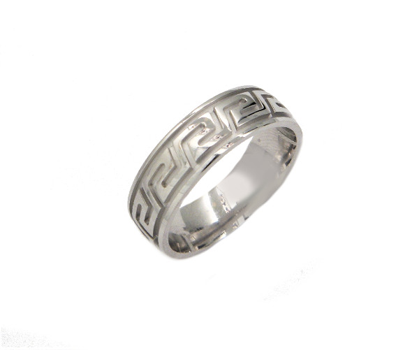 Gold Greek Key Ring – Samourakis Jewelry